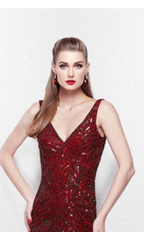 4 of 8 Primavera Couture 3047 Burgundy