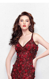 2 of 4 Primavera Couture 3068 Burgundy