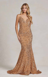 1 of 15 Nox Anabel R1071 Dress Gold