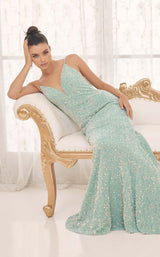 7 of 15 Nox Anabel R1071 Dress Mint-Green