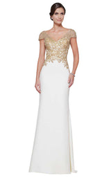 2 of 10 Rina Di Montella RD2652 Ivory/Gold