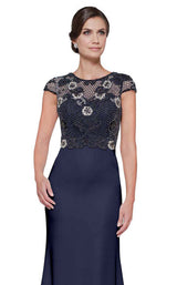 7 of 8 Rina Di Montella RD2658 Gunmetal-Navy