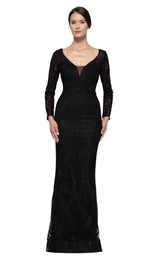 1 of 8 Rina Di Montella RD2668 Dress Black