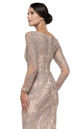 8 of 8 Rina Di Montella RD2668 Dress Rose-Taupe