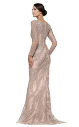 4 of 8 Rina Di Montella RD2668 Dress Rose-Taupe