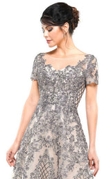 3 of 4 Rina Di Montella RD2669 Dress Grey-Nude