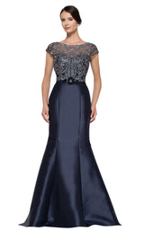 1 of 8 Rina Di Montella RD2684 Dress Navy