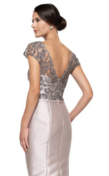 8 of 8 Rina Di Montella RD2684 Dress Taupe