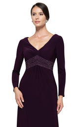 9 of 16 Rina Di Montella RD2691 Dress Aubergine