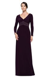 1 of 16 Rina Di Montella RD2691 Dress Aubergine