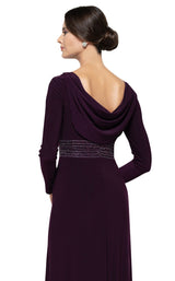 13 of 16 Rina Di Montella RD2691 Dress Aubergine