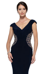 11 of 18 Rina Di Montella RD2692 Dress Navy