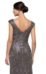 7 of 8 Rina Di Montella RD2698 Dress Gunmetal