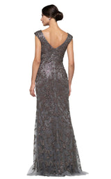 3 of 8 Rina Di Montella RD2698 Dress Gunmetal