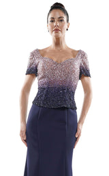 3 of 4 Rina Di Montella RD2700 Dress Navy