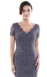 9 of 12 Rina Di Montella RD2710 Dress Slate-Blue