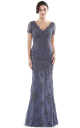 3 of 12 Rina Di Montella RD2710 Dress Slate-Blue