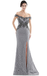 1 of 12 Rina Di Montella RD2714 Dress Blue-Grey