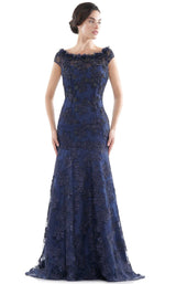 1 of 8 Rina Di Montella RD2717 Dress Navy