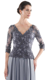 8 of 12 Rina Di Montella RD2720 Dress Slate-Blue