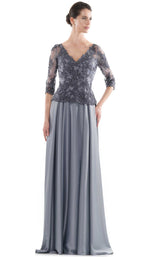 2 of 12 Rina Di Montella RD2720 Dress Slate-Blue