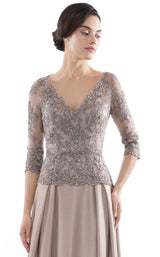 9 of 12 Rina Di Montella RD2720 Dress Taupe