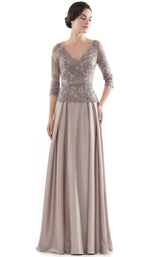 3 of 12 Rina Di Montella RD2720 Dress Taupe