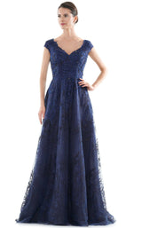 1 of 4 Rina Di Montella RD2721 Dress Navy