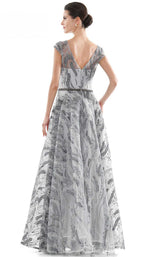 2 of 4 Rina Di Montella RD2722 Dress Silver-Multi