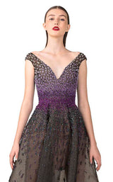 4 of 6 Saiid Kobeisy RE3571 Multi-Colored-Purple