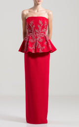 1 of 3 Saiid Kobeisy RTWSS2001 Dress Red