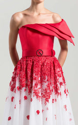 3 of 3 Saiid Kobeisy RTWSS2003 Dress Red-White