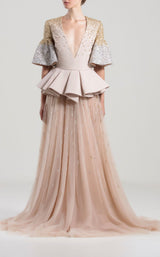 1 of 3 Saiid Kobeisy RTWSS2006 Dress Champagne