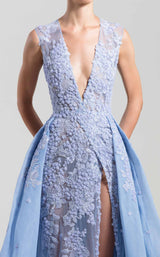 3 of 3 Saiid Kobeisy RTWSS2019 Dress Periwinkle