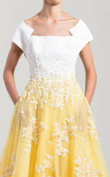 3 of 3 Saiid Kobeisy RTWSS2020 Dress White-Yellow