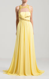 1 of 3 Saiid Kobeisy RTWSS2022 Dress Yellow
