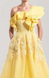 3 of 3 Saiid Kobeisy RTWSS2023 Dress Yellow