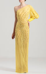 1 of 3 Saiid Kobeisy RTWSS2024 Dress Yellow