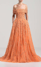 1 of 3 Saiid Kobeisy RTWSS2026 Dress Orange
