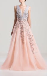 1 of 3 Saiid Kobeisy RTWSS2030 Dress Lavender-Pink