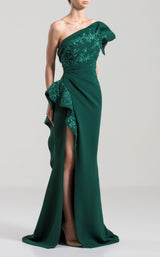 1 of 3 Saiid Kobeisy RTWSS2033 Dress Emerald
