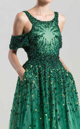 3 of 3 Saiid Kobeisy RTWSS2034 Dress Emerald