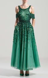 1 of 3 Saiid Kobeisy RTWSS2034 Dress Emerald