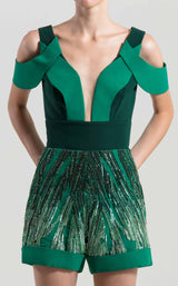 3 of 3 Saiid Kobeisy RTWSS2035 Jumpsuit Emerald