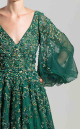 3 of 3 Saiid Kobeisy RTWSS2037 Dress Emerald