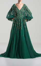 1 of 3 Saiid Kobeisy RTWSS2037 Dress Emerald