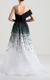 2 of 3 Saiid Kobeisy RTWSS2039 Dress Black-White-Emerald