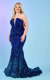 2 of 6 Rachel Allan 70293W Royal Ombre