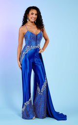 1 of 8 Rachel Allan 70655 Jumpsuit Royal