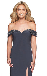 11 of 18 Faviana S10202 Charcoal